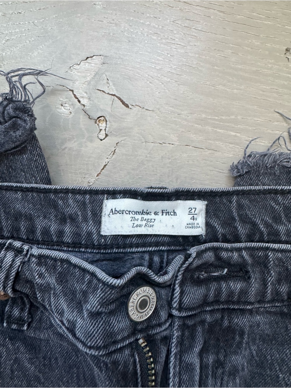 Abercrombie & Fitch Black Washed Straight-Leg Jeans - Picture 3 of 3